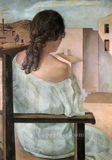 Girl from the Back 1925 Surrealist Oil Paintings